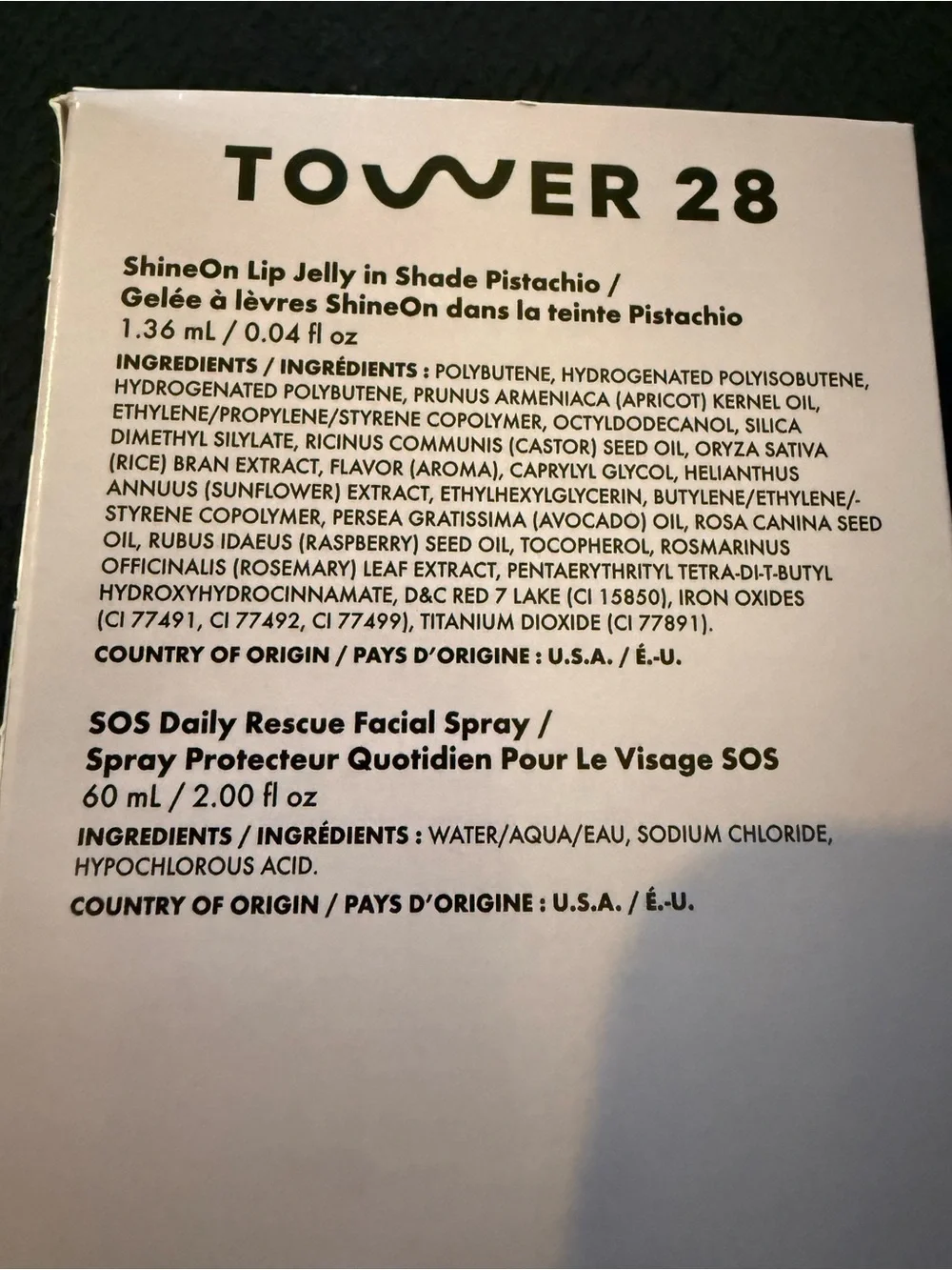 Tower 28 SOS Facial Spray & Lip Gloss Duo